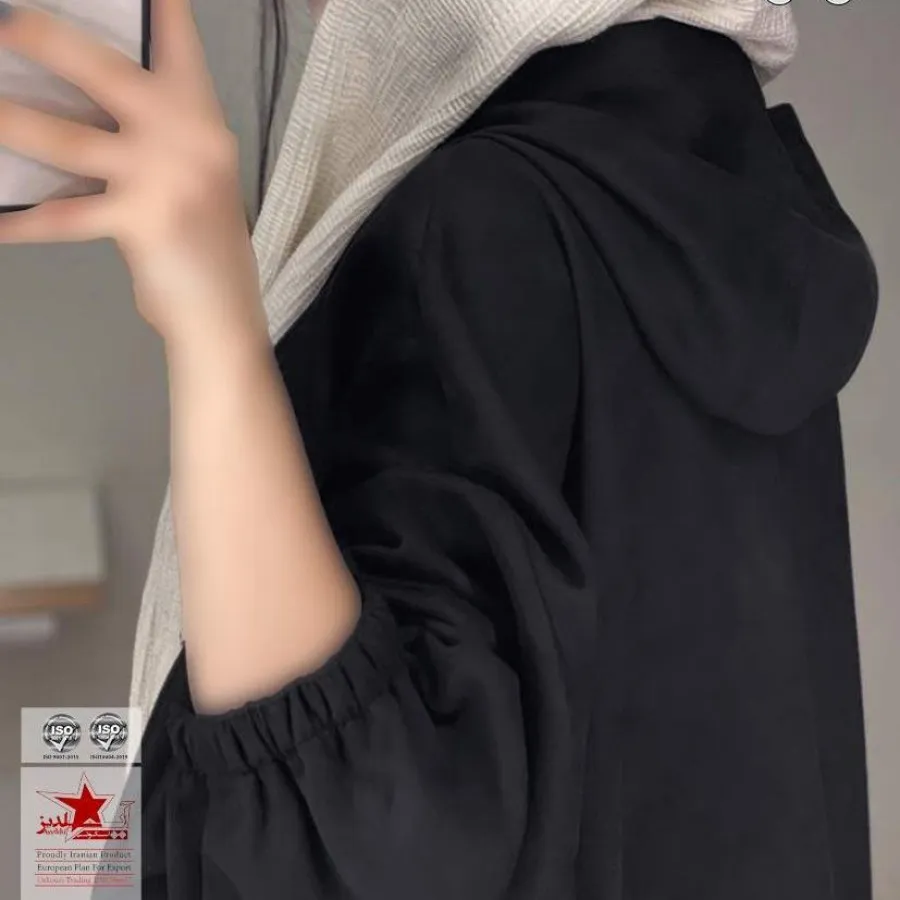 مانتو کلاهدار سایز بزرگ