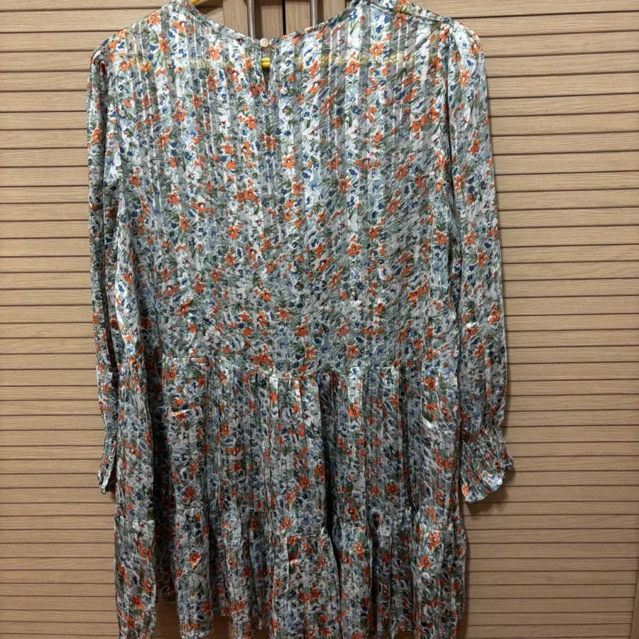 پیراهن حریر گل دار