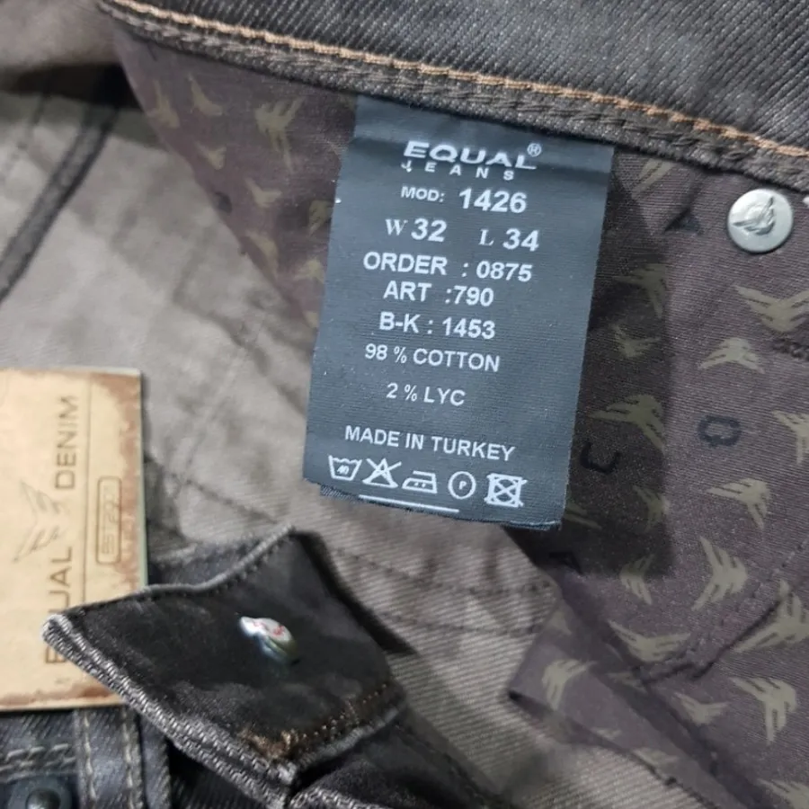 شلوارجین ترک قهوه ای