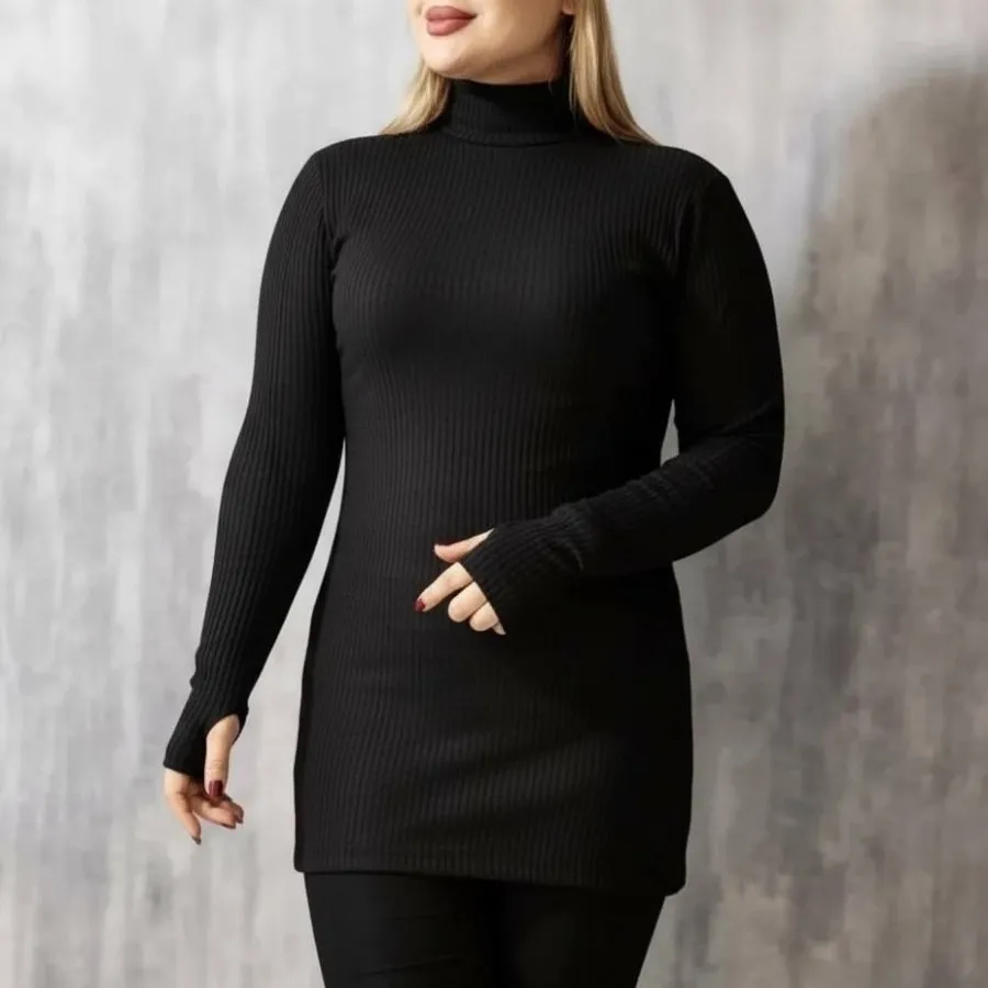 بلوز بیسیک آستین فینگری