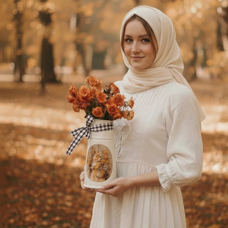 گلدان فلزی جانان