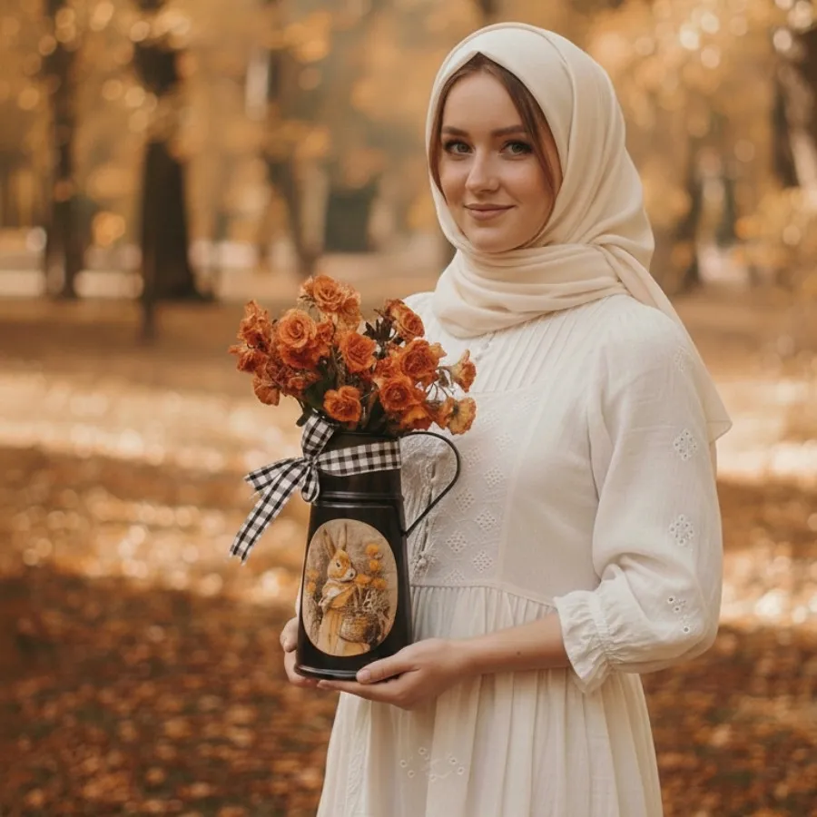 گلدان فلزی جانان