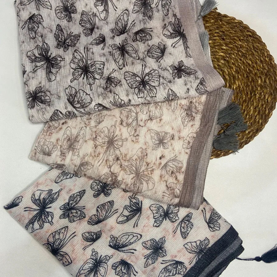 شال قواره دار پروانه ای
