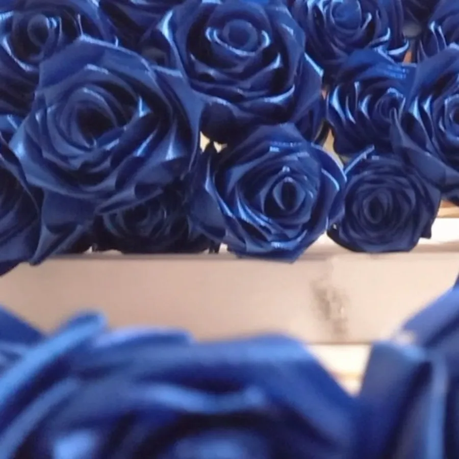 گل روبانی آبی کاربنی