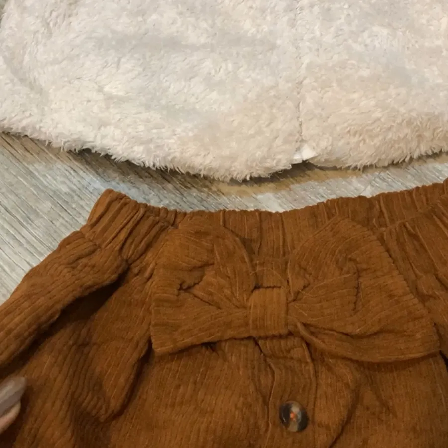 پافر تدی با دامن مخمل