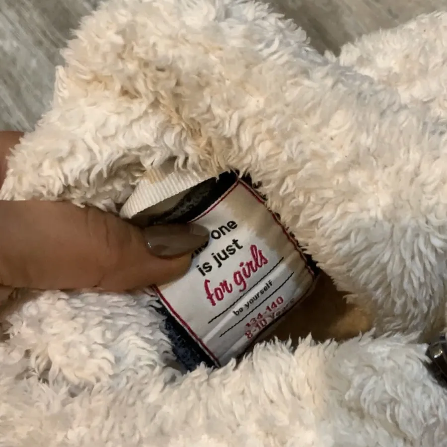 پافر تدی با دامن مخمل