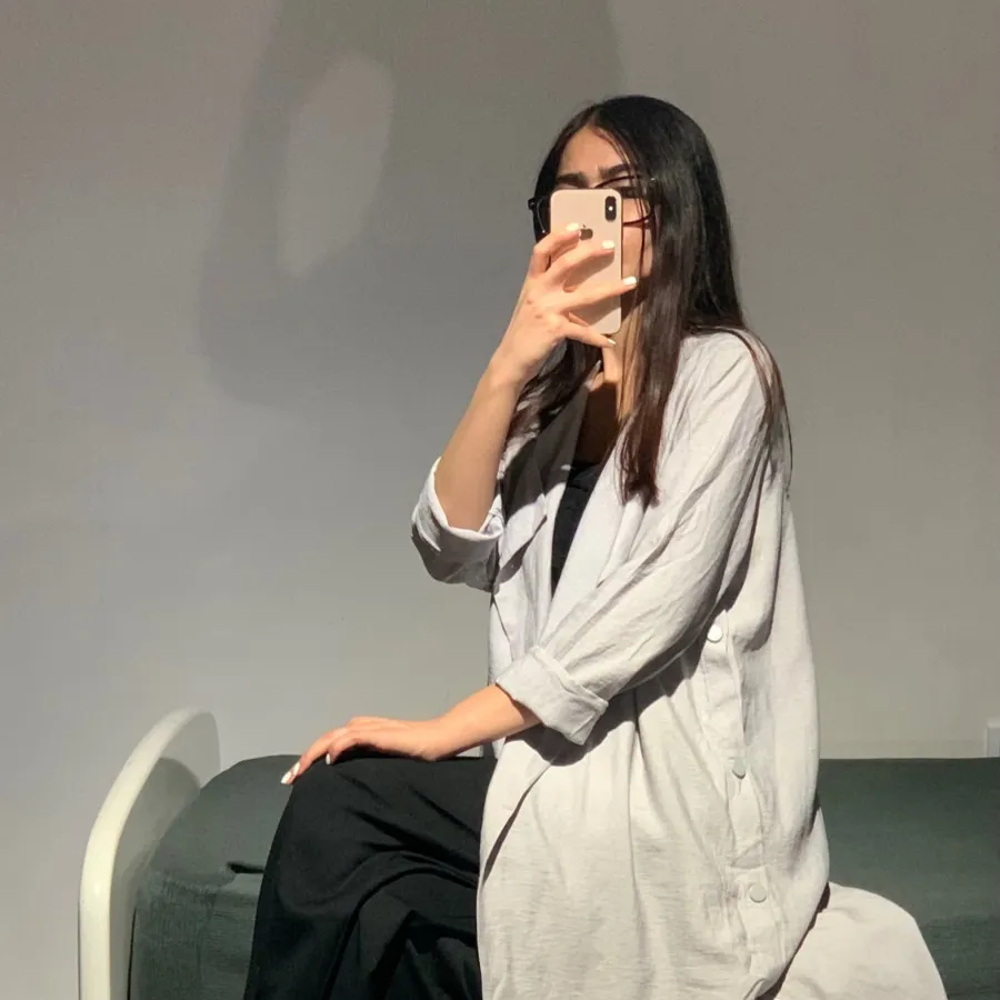 مانتو بلند طوسی