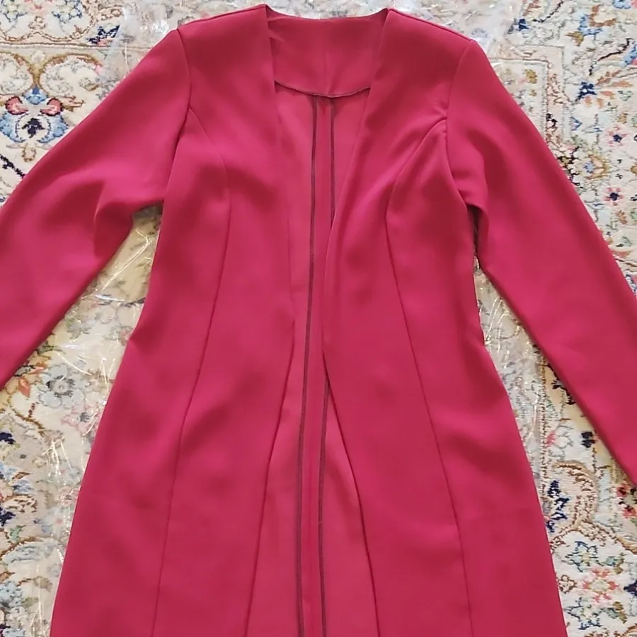 کت قرمز یلدایی کرپ