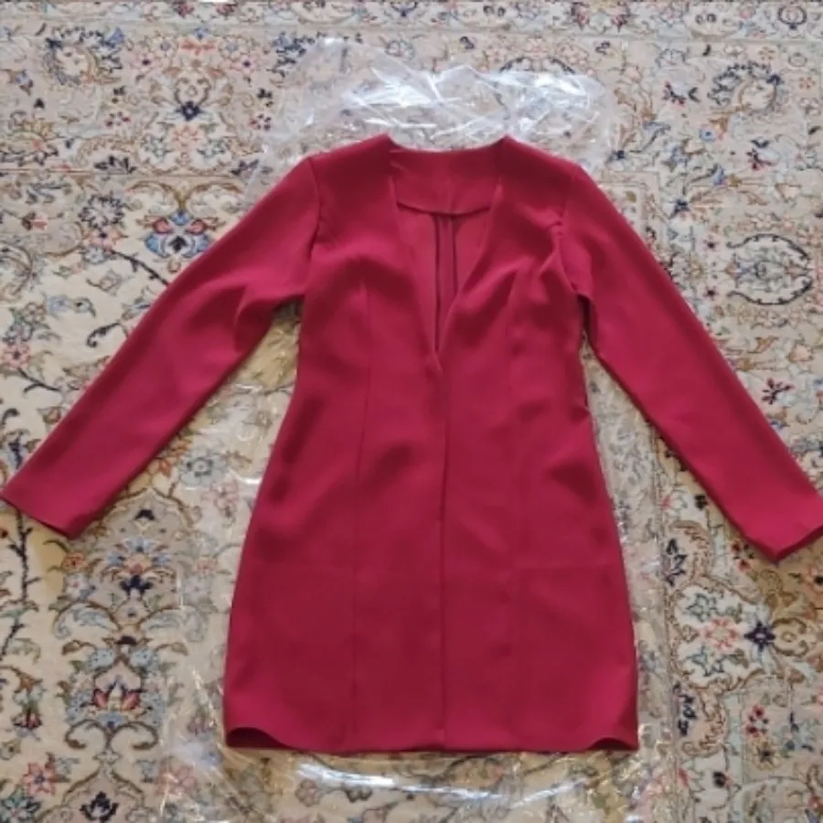 کت قرمز یلدایی کرپ