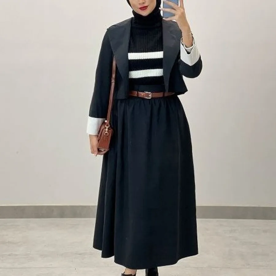 کت دامن کمربند