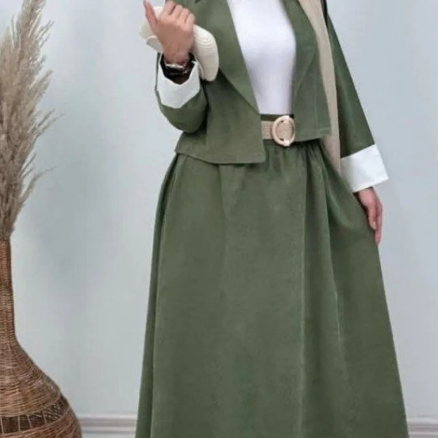 کت دامن کمربند