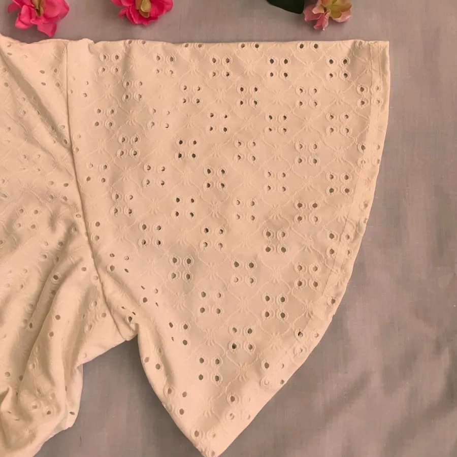 پیراهن خامه دوزی سفید