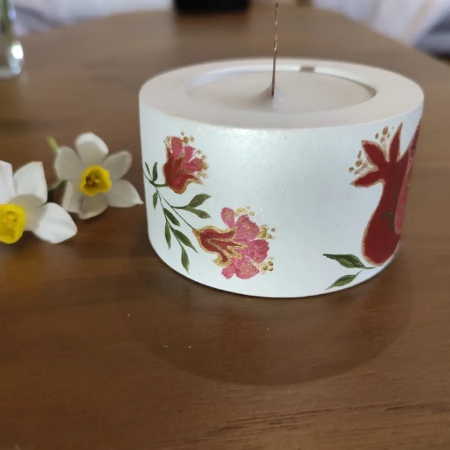 شمع ظرفی یلدایی