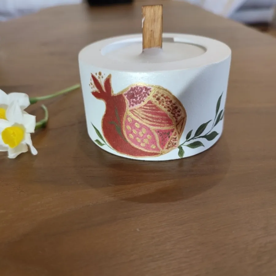 شمع ظرفی یلدایی