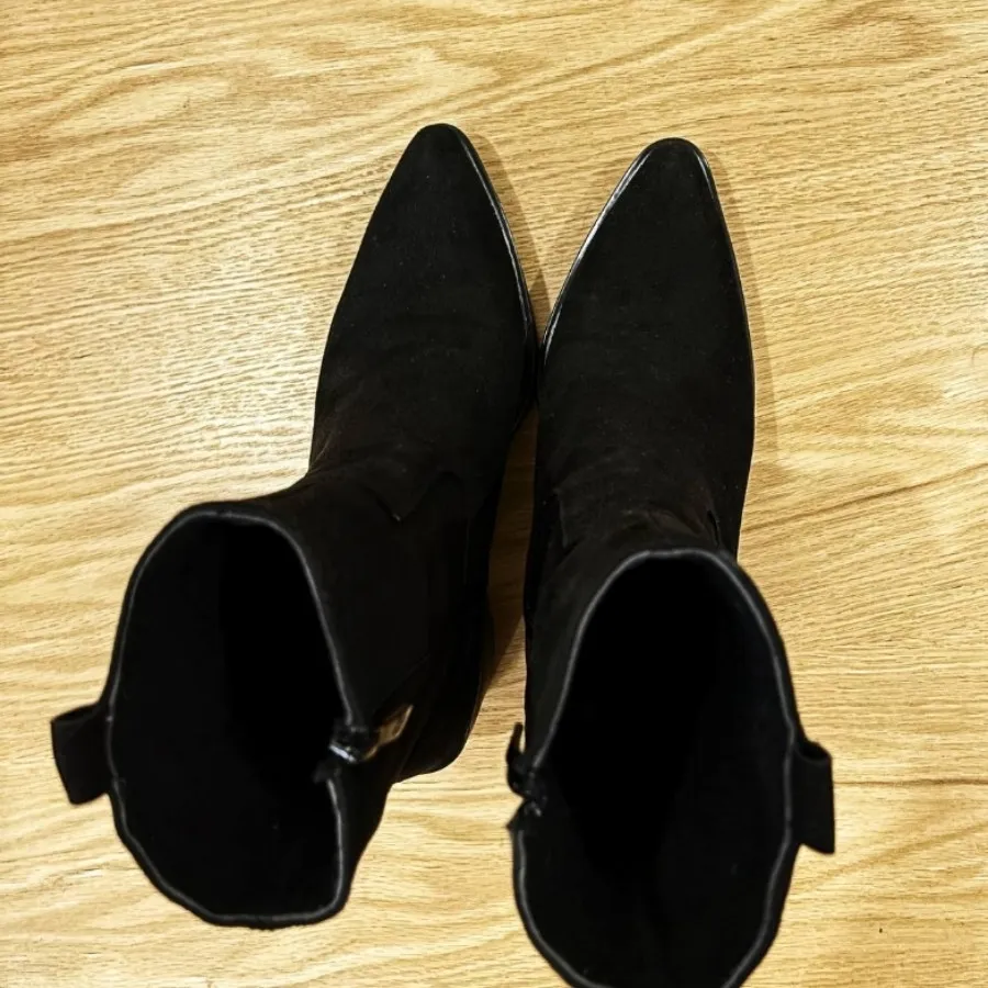 نیم بوت پاشنه بلند جیر