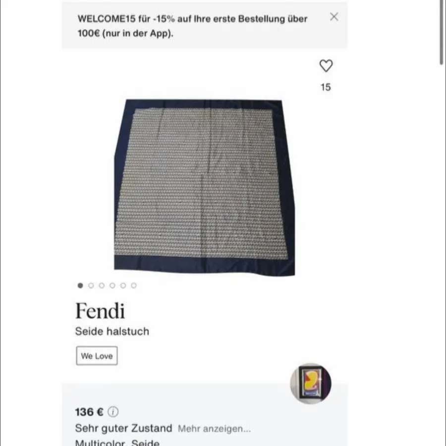 روسری اورجینال فندی