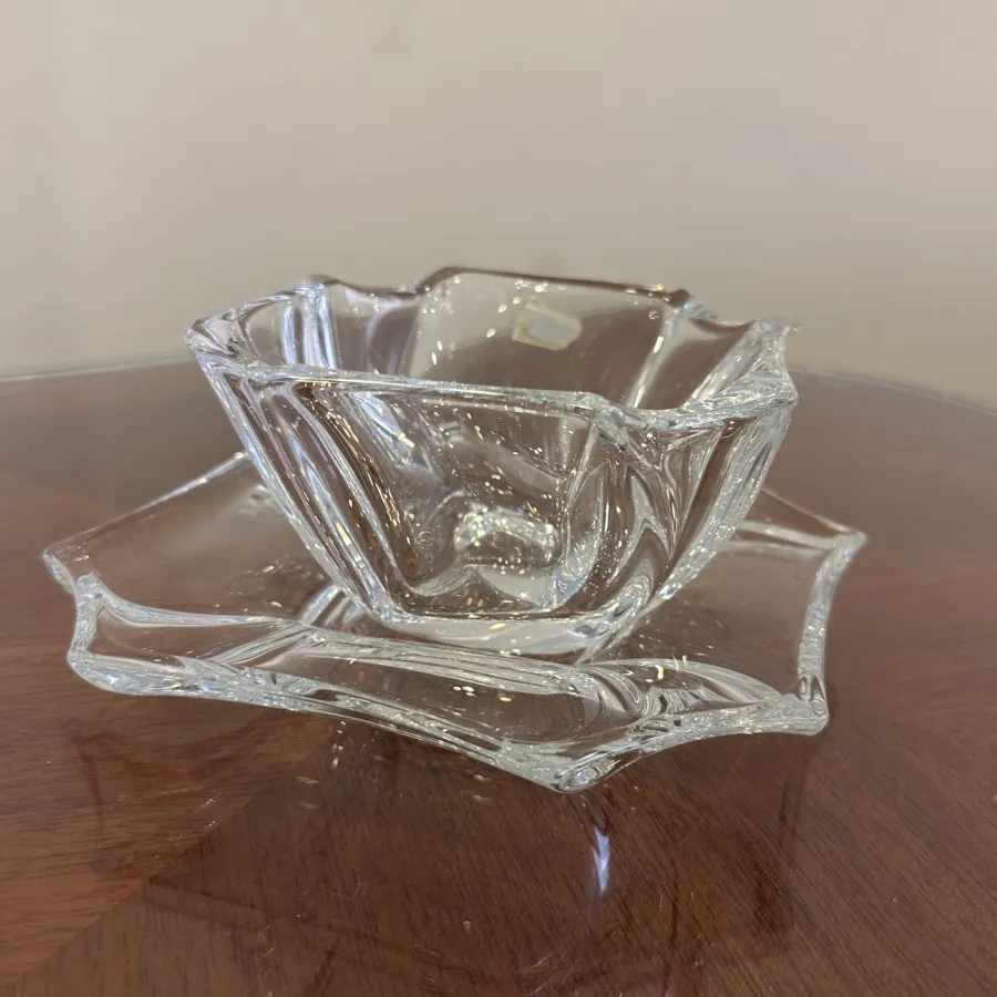 پیش دستی و پیاله کریستال