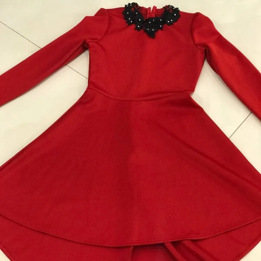 #پیراهن_زنانه_قرمز_یلدا