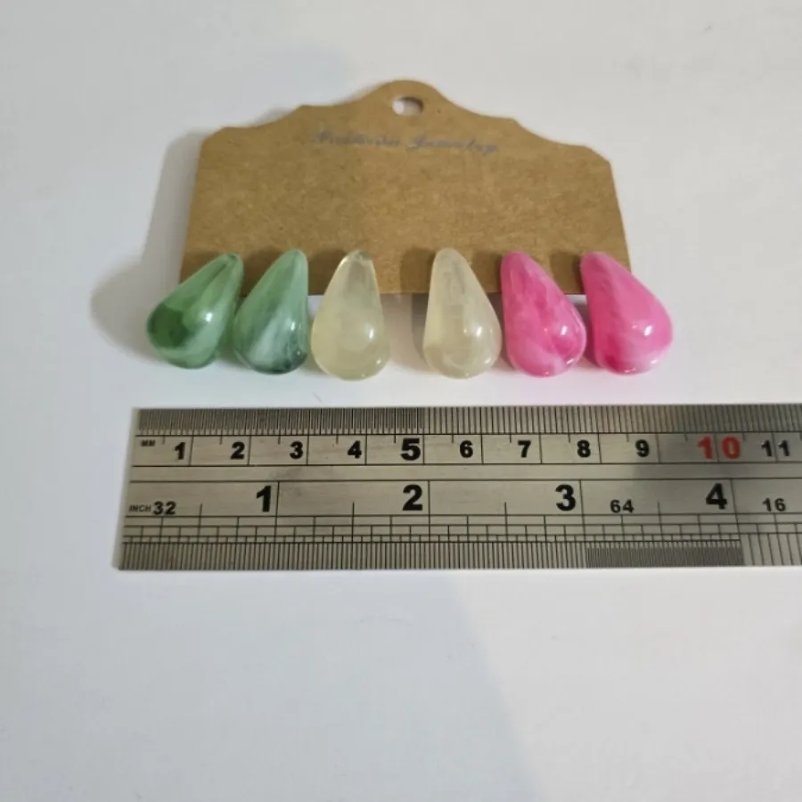 گوشواره رنگی پک سه جفت