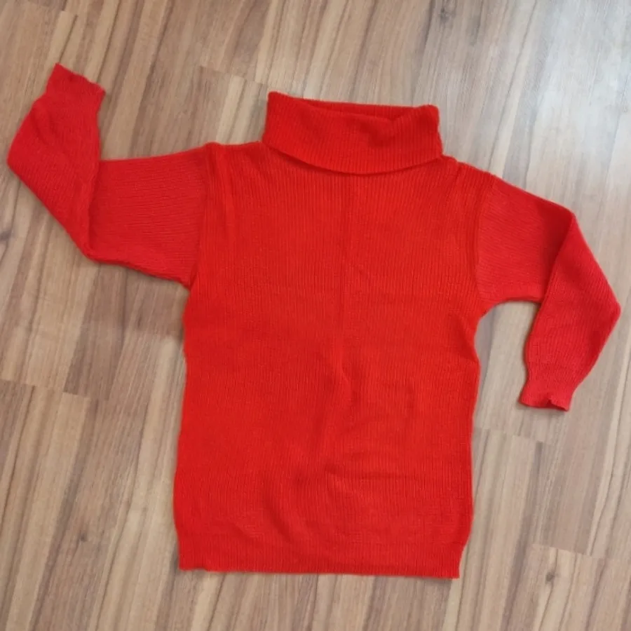 بافت قرمز یقه شل