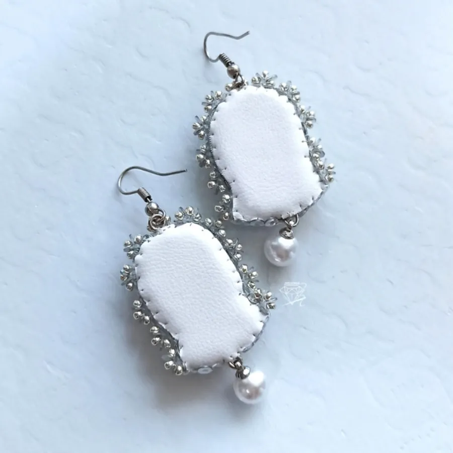 گوشواره جواهردوزی سبزسرد