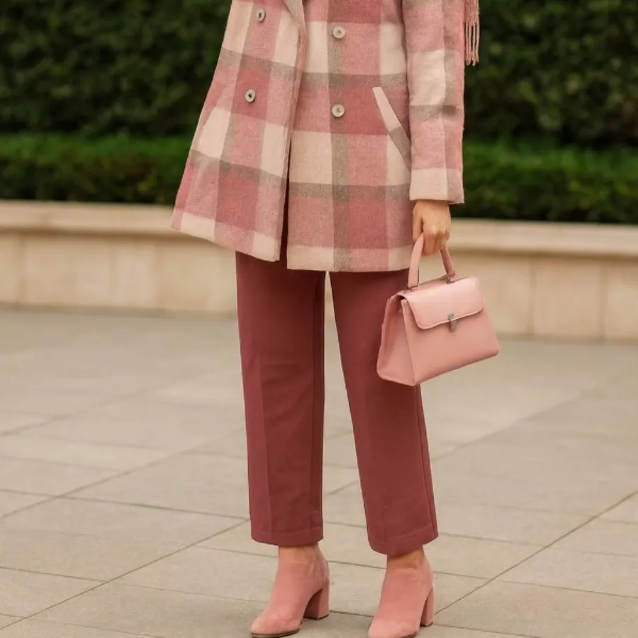 کت چهارخانه زنانه