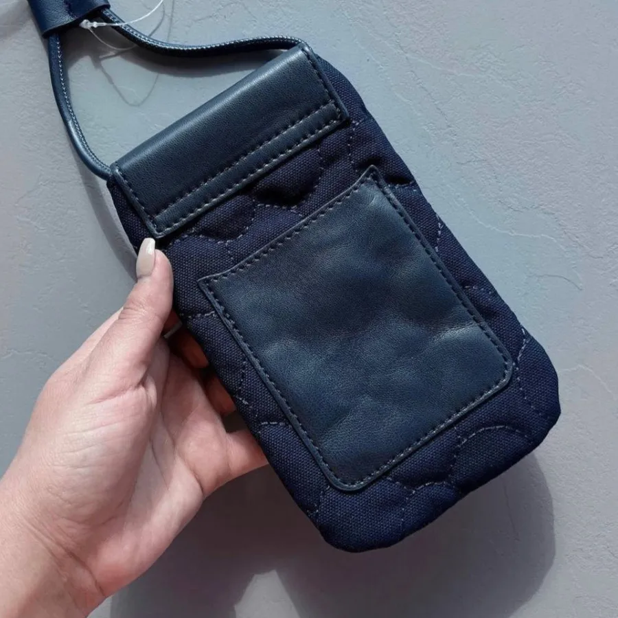 کیف گوشی گلدوزی سرمه ای