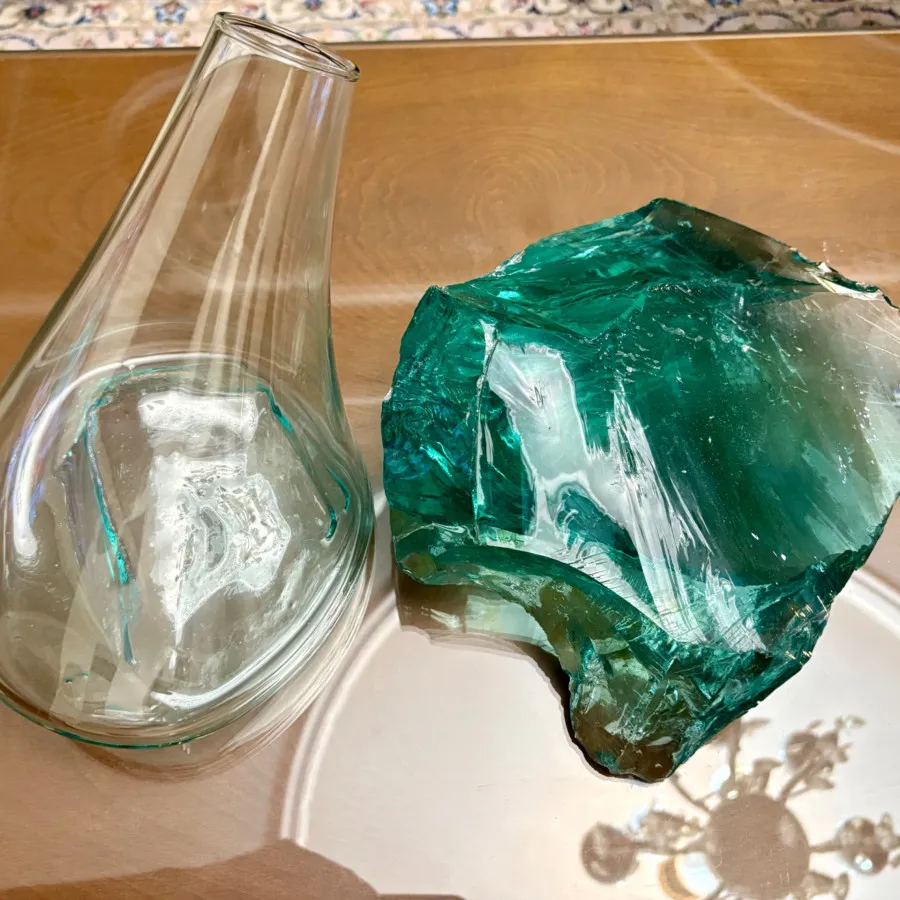 گلدان شیشه ای دکوراتیو