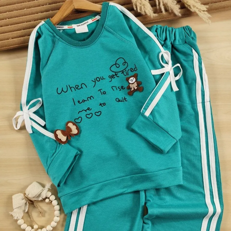 بلوز و شلوار تدی و پاپیون