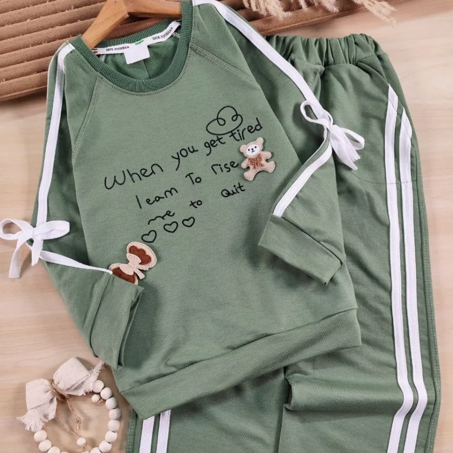 بلوز و شلوار تدی و پاپیون