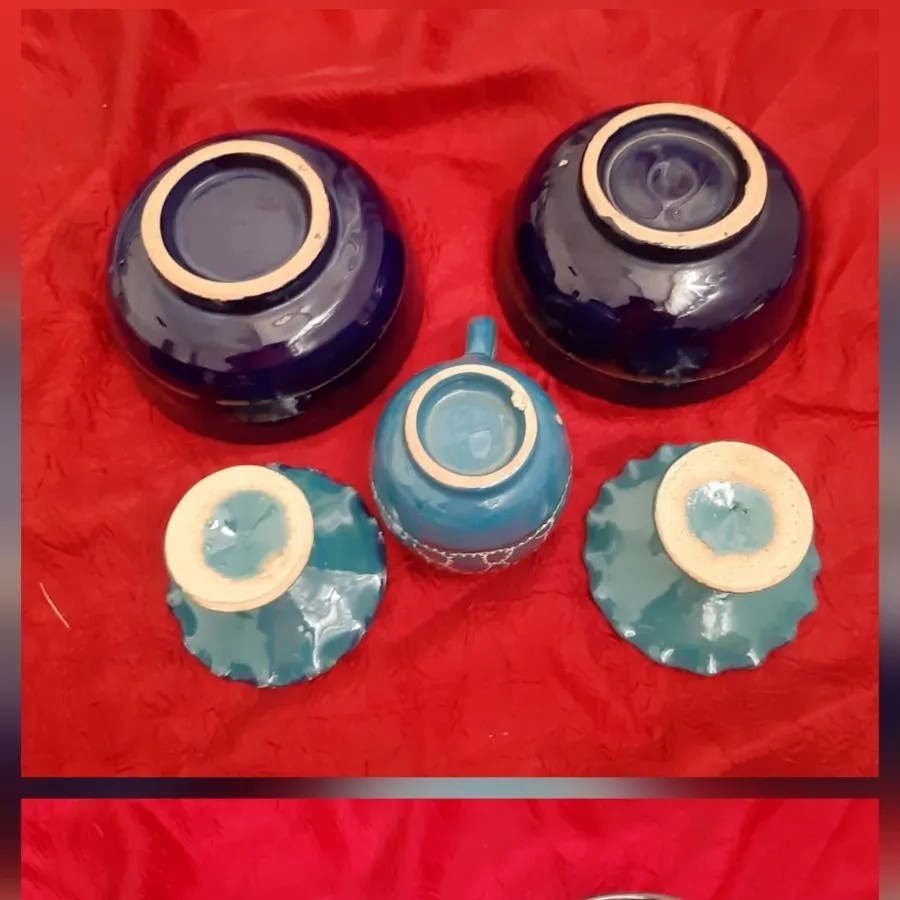 5 قطعه ظرف سفالی