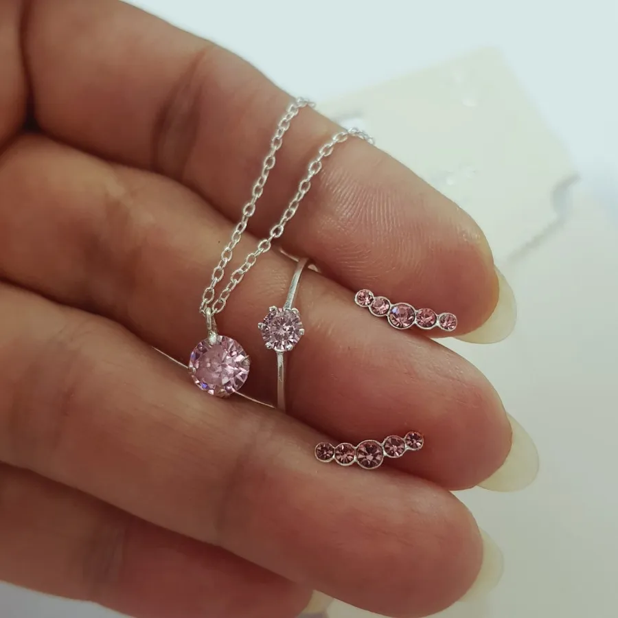 ست نقره 925 سنگ زیرکنیا