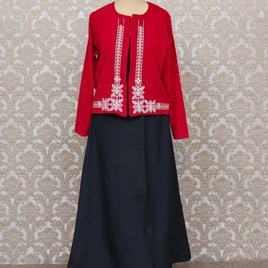 ست یلدایی کت دامن قرمز