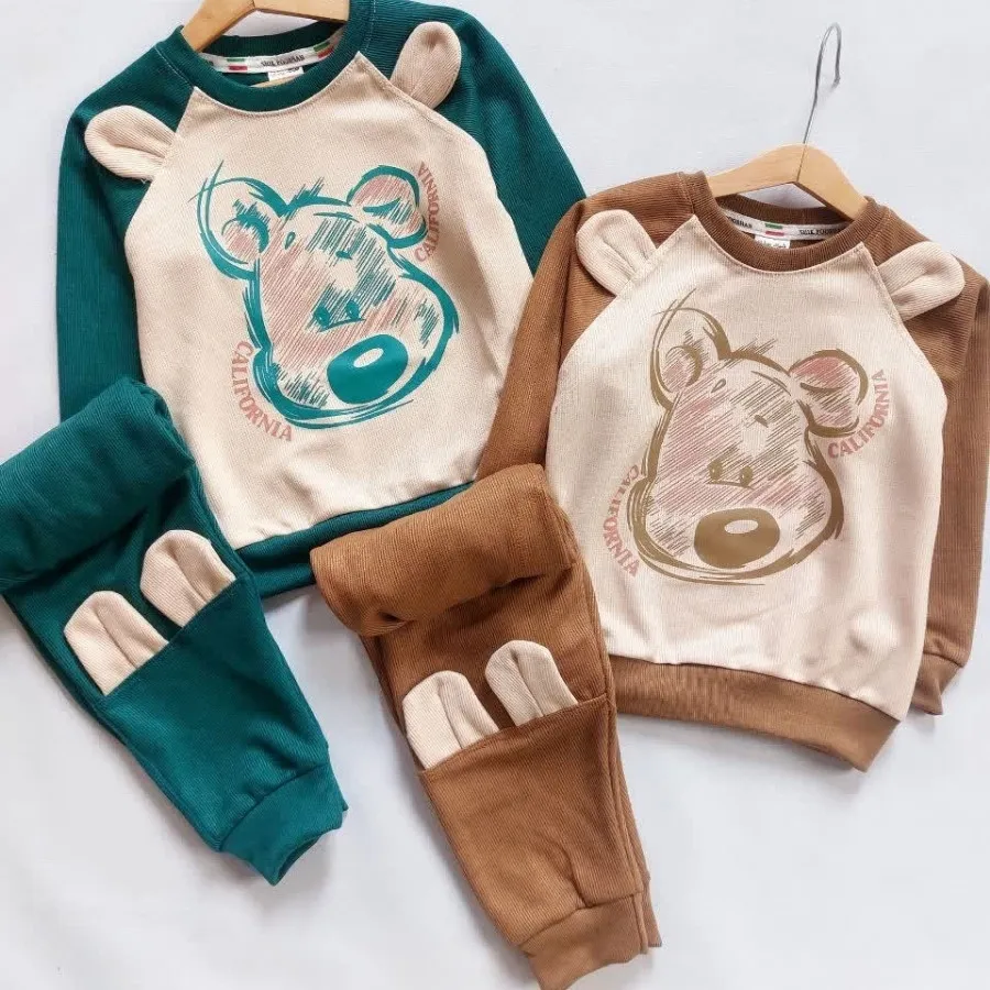 بلوز شلوار کبریتی خرس نقا