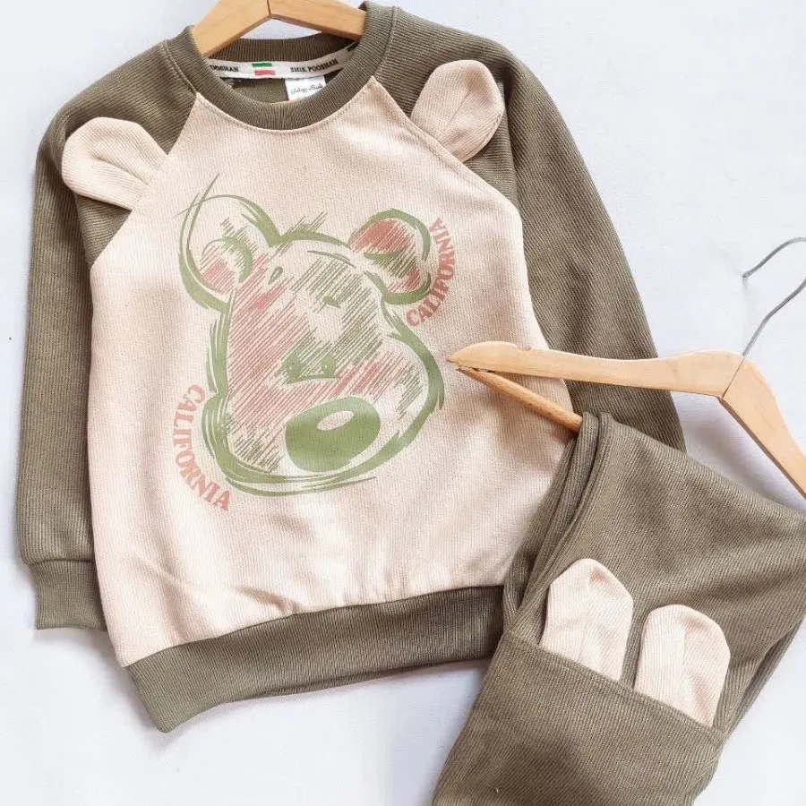 بلوز شلوار کبریتی خرس نقا