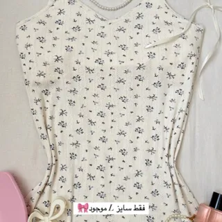 تاپ نخ پنبه گلدار