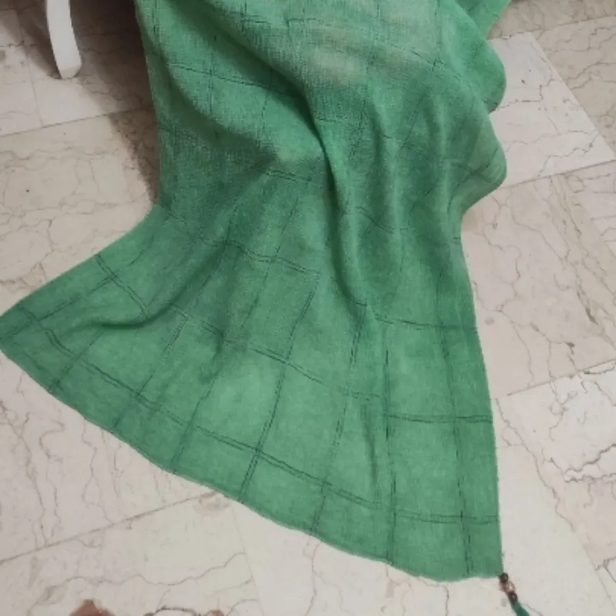 شال کنفی منگوله دار