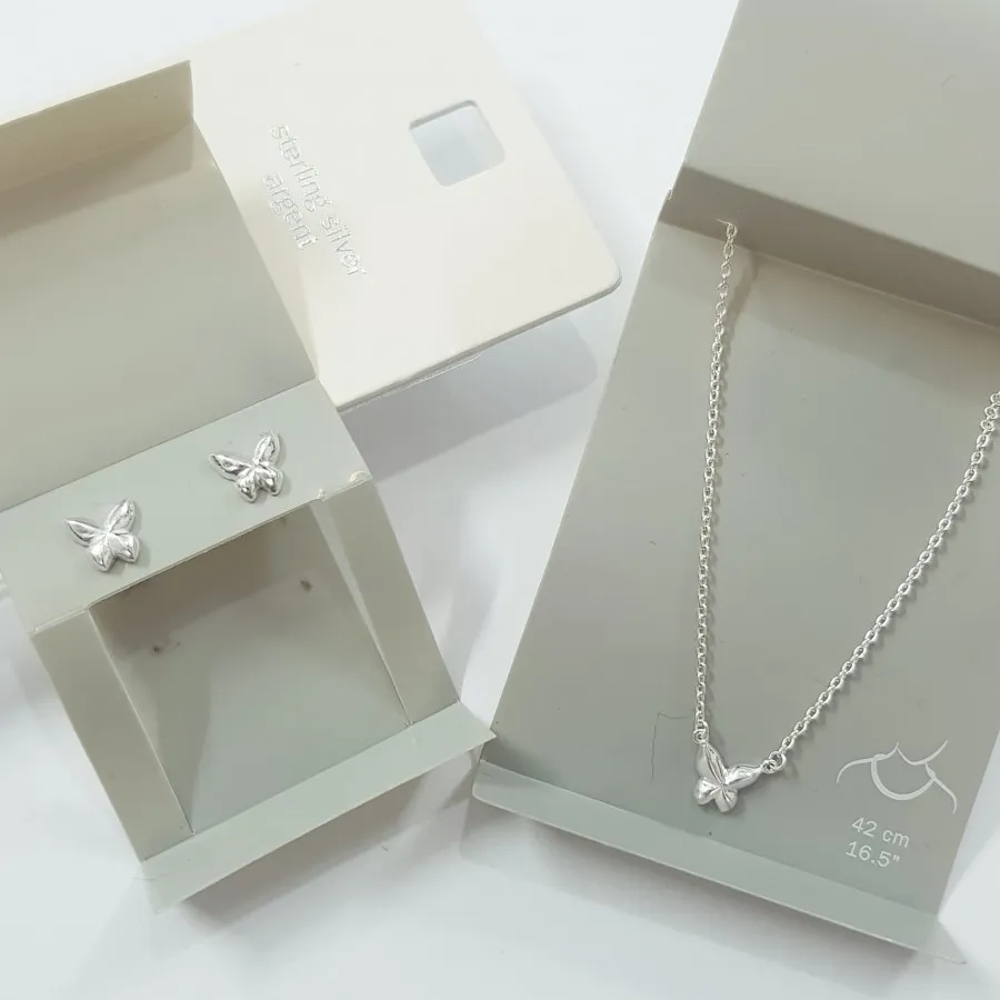 گردنبند گوشواره نقره 925