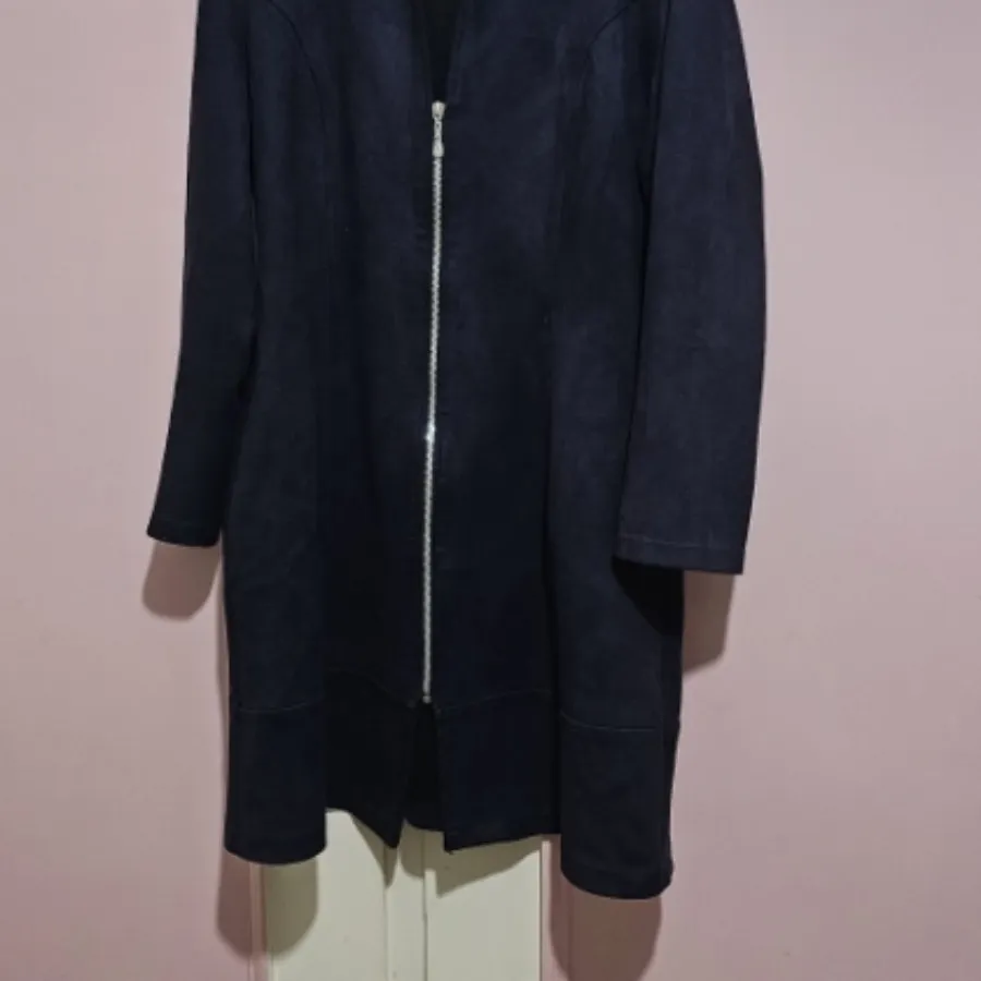 مانتو جیر سورمه ای