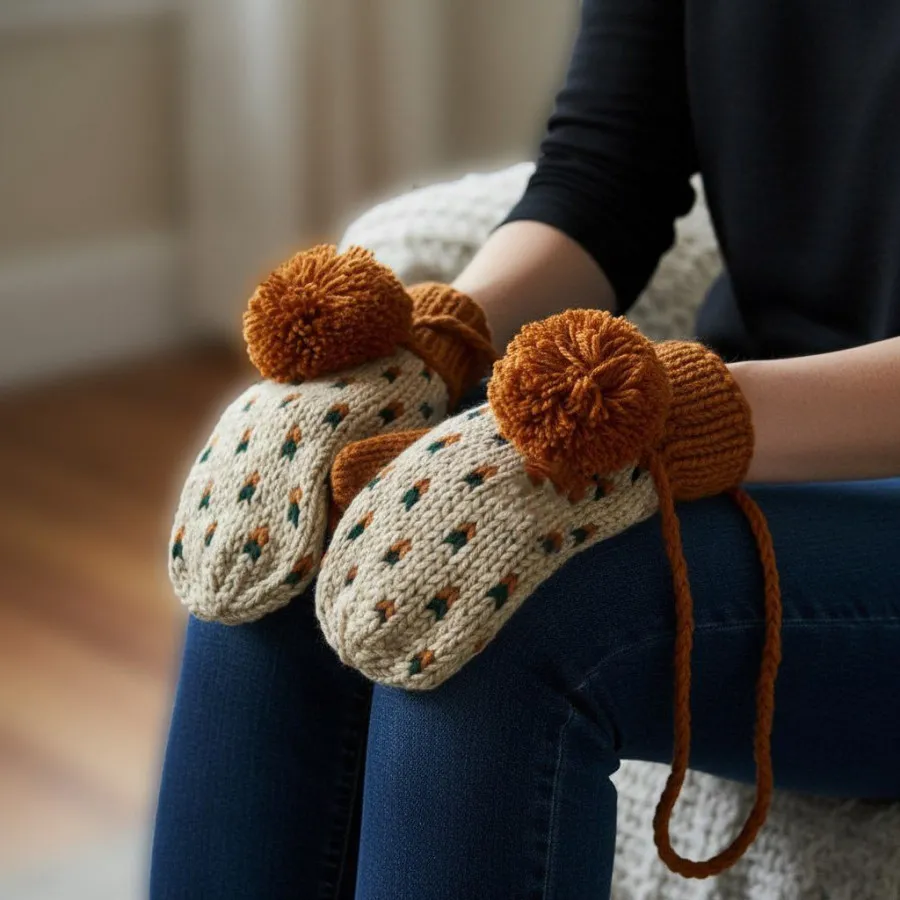 دستکش بافت پینترستی