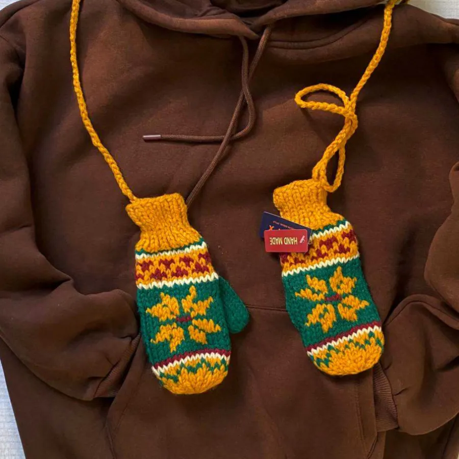 دستکش بافت پینترستی