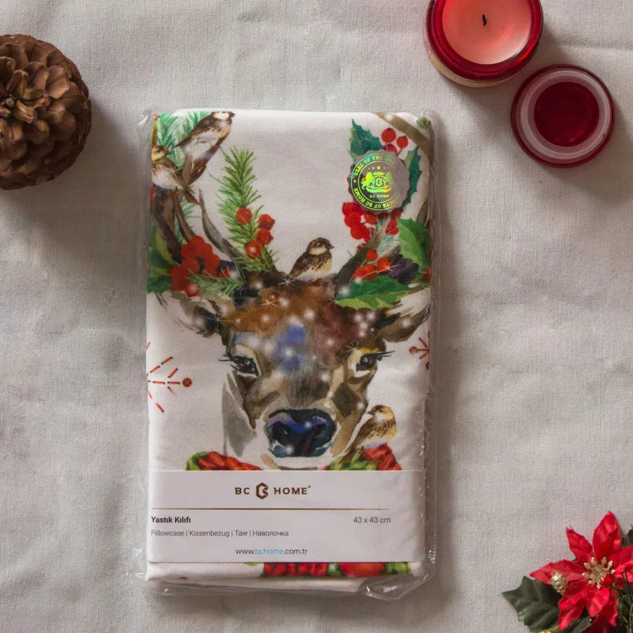 کاور کوسن مخمل گوزن ترک