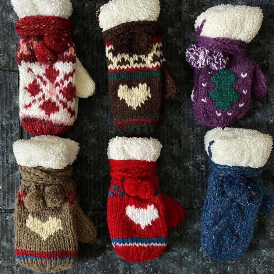 دستکش بافت پینترستی