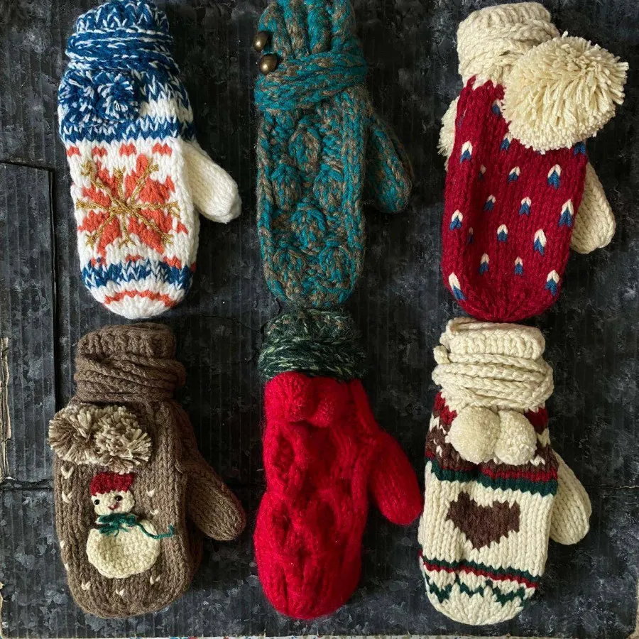 دستکش بافت پینترستی