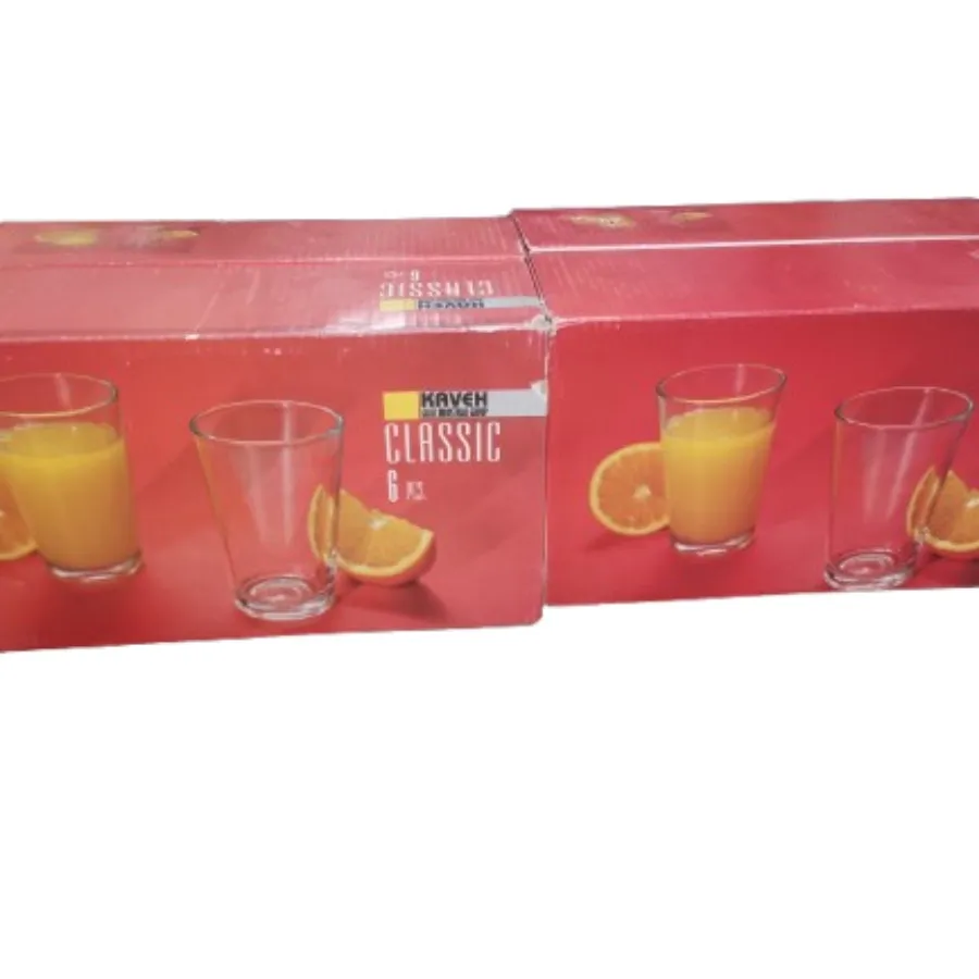 ست 6تایی لیوان شفاف