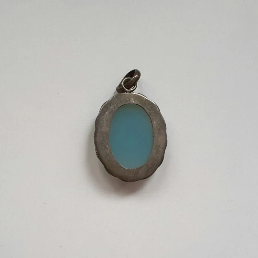 آویز سنگ عقیق نقره