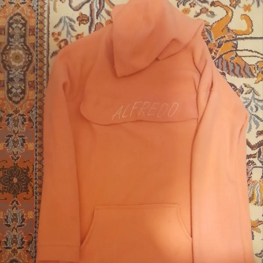 سوییشرت گلبهی کلاه دار