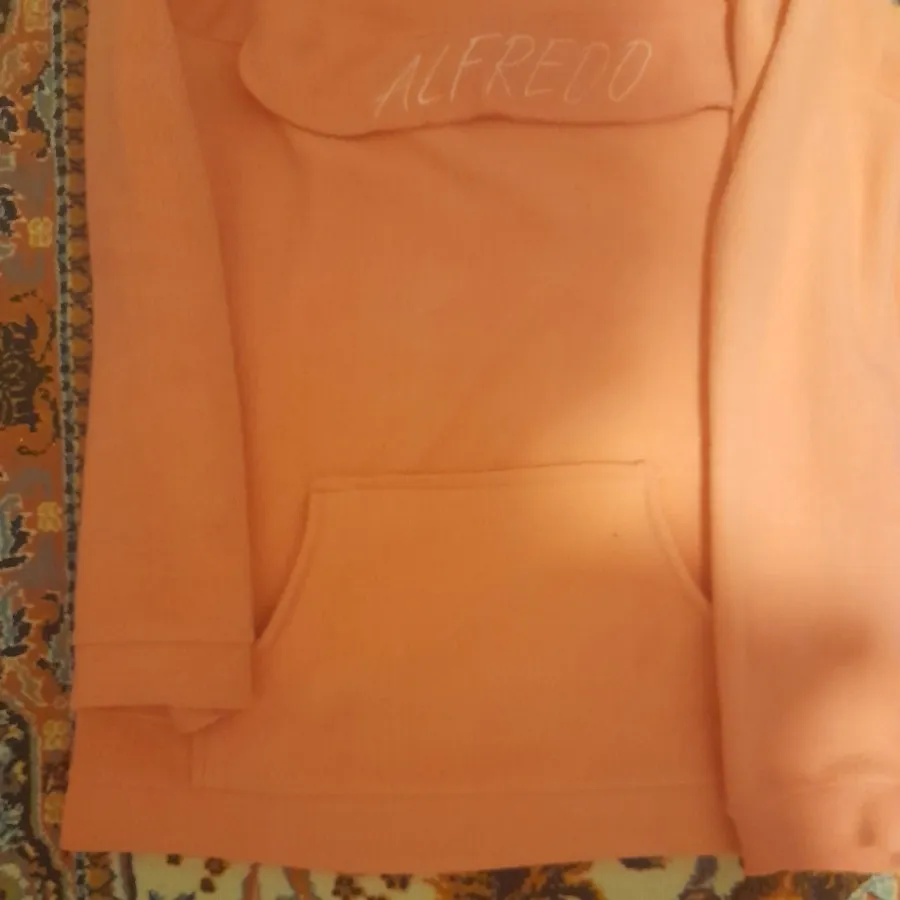 سوییشرت گلبهی کلاه دار