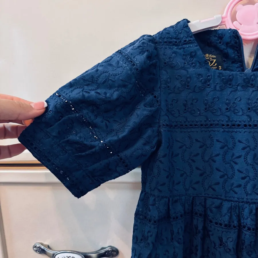 پیراهن خامه دوزی دخترانه