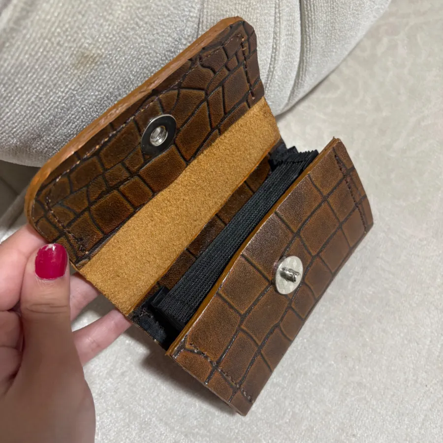 کیف کارت چرم دست دوز